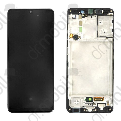 Kijelző Samsung Galaxy A31 (SM-A315F) előlap + LCD kijelző + érintőpanel komplett kerettel fekete GH82-22761A